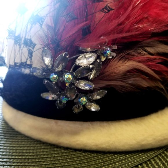 Vintage Flapper Hat Bejeweled main image 6